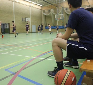 Abbey College Cambridge Boys Basketball team game