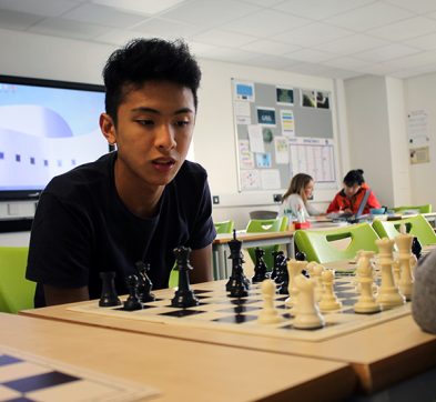 Abbey College Cambridge students taking part in Chess Club