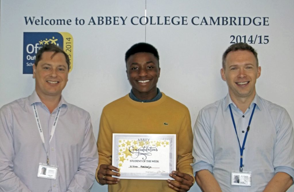 Abbey College Cambridge A level student Hilky