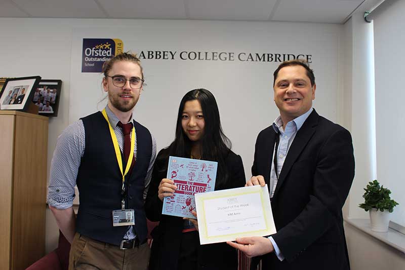 Abbey College Cambridge Student of the Week Aerin