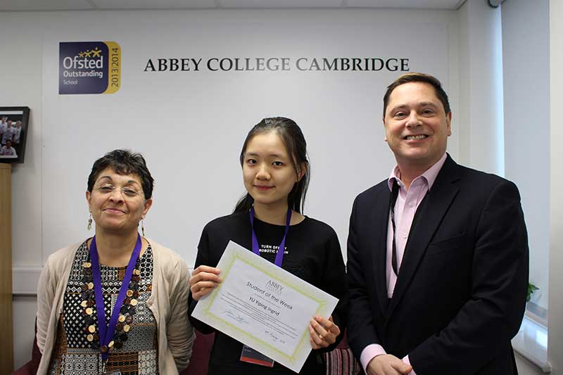 Abbey College Cambridge Student of the Week