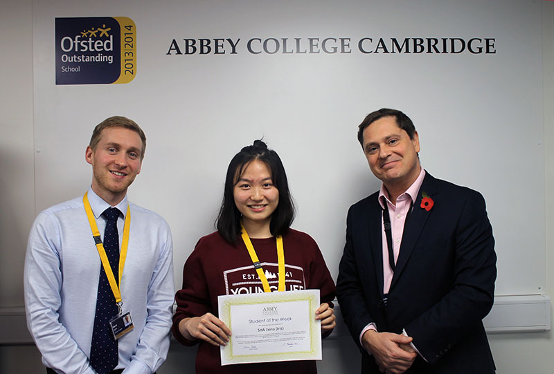 Abbey College Cambridge Student Sha Jiena