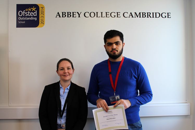 Abbey Cambridge Student of the Week