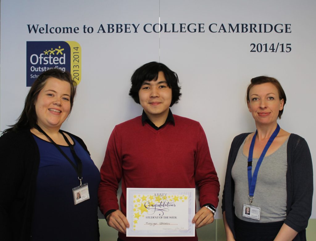 Abbey College Cambridge A level student Migiyan