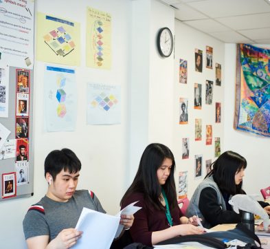 students studying