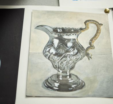 a fancy tankard painted by a student