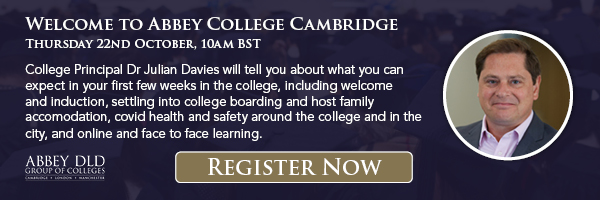 Abbey College Cambridge January start information webinar