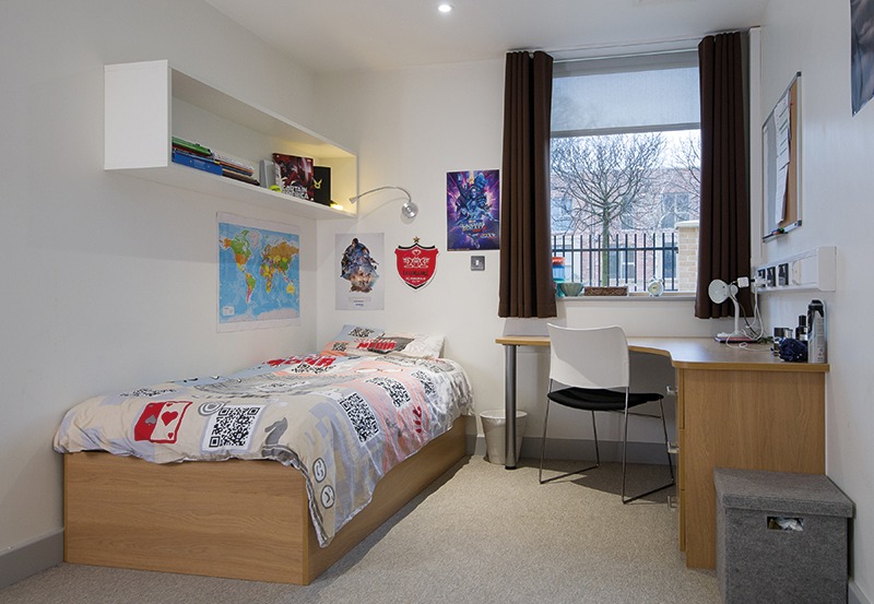 Student Boarding House Single Bedroom