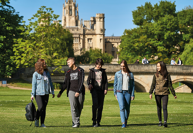 Students Walking In Cambridge