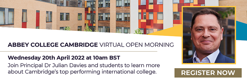 Abbey College Cambridge Virtual Open Morning 20.04.22