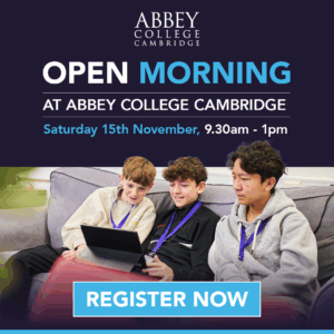 Abbey College Cambridge Open Morning 15th November 2025