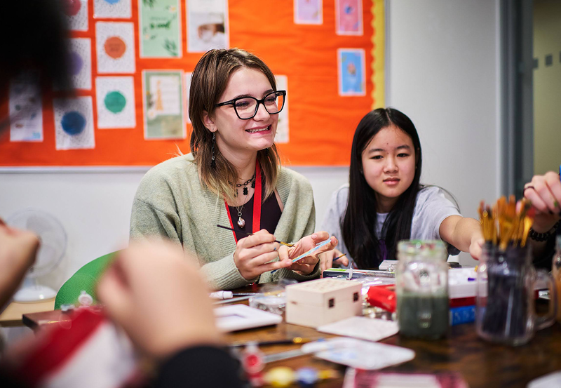 Houseparent Leading A Craft Activity