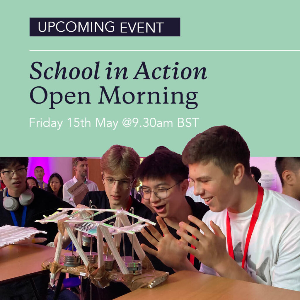 ey College Cambridge School In Action Open Morning, Friday 15th May
