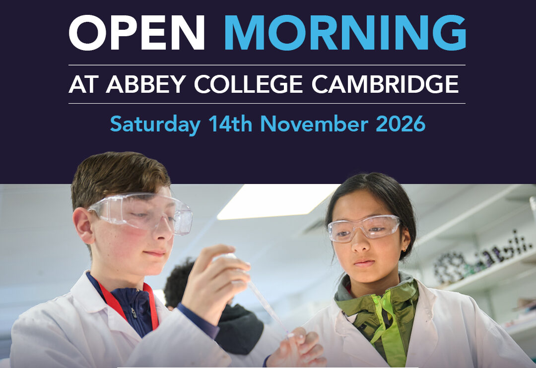 Abbey College Cambridge Open Morning, Saturday 14th November 2026