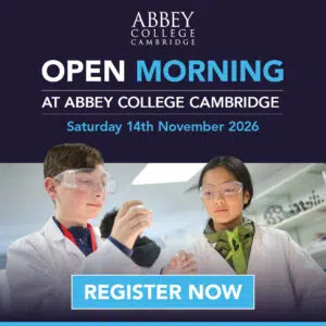 Abbey College Cambridge Open Morning, Saturday 14th November 2026